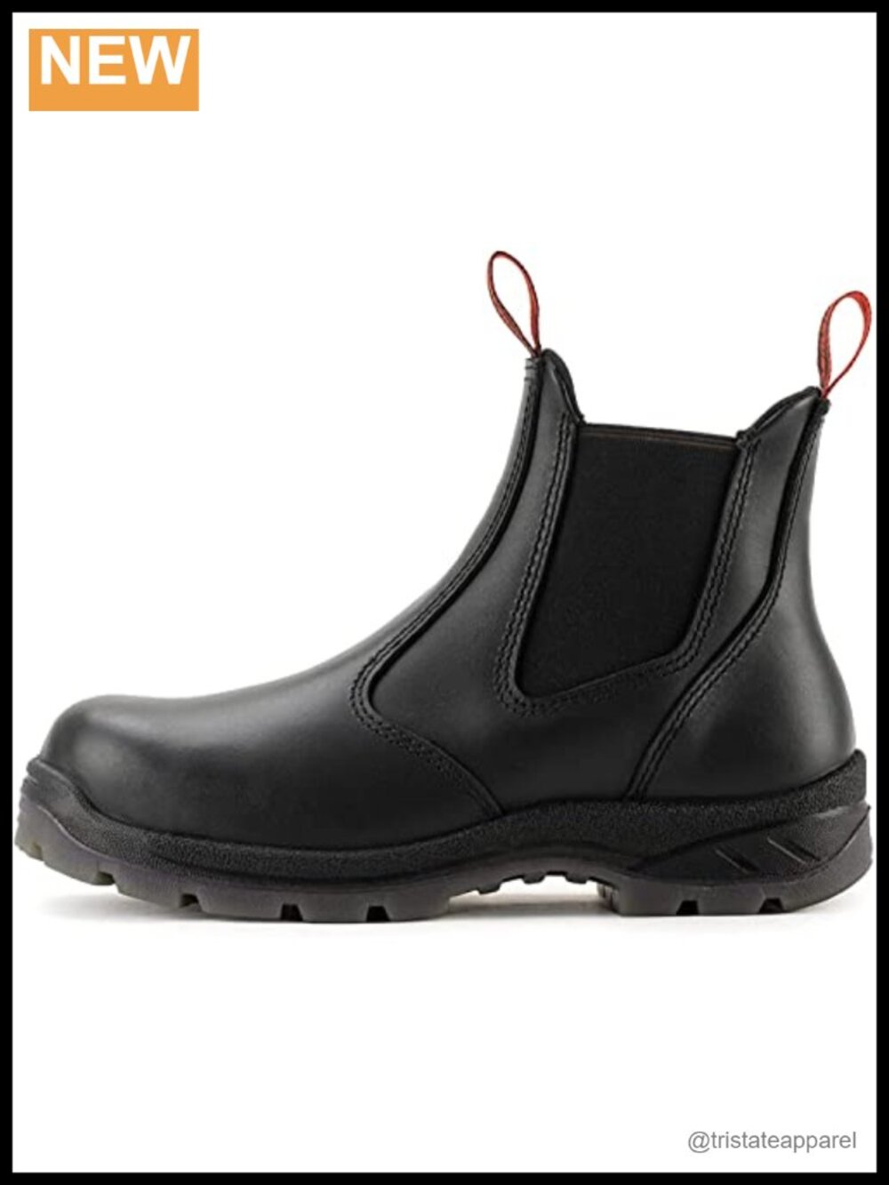 SUREWAY Men's Slip On Fire & Safety Work Boots Composite Toe Oiled Leather